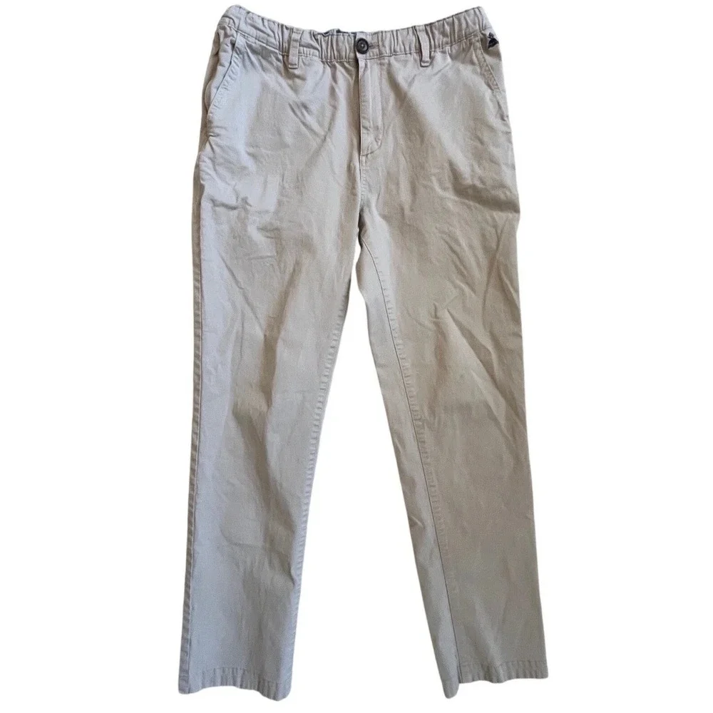 Chubbies Everywear Pants Mens Large Khaki Tan Stretch Chino Tapered Casual 32x29